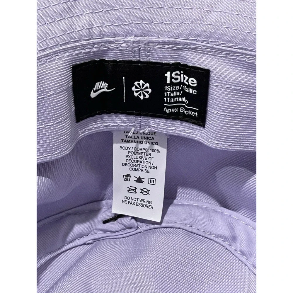 Nike Kids' Apex Futura Bucket Hat‎ Hydrangeas Purple & White One Size Sun Hat